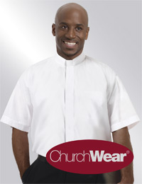 White SSTAB clergy shirt