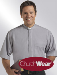 Grey SSTAB clergy shirt