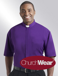 Purple SSTAB clergy shirt